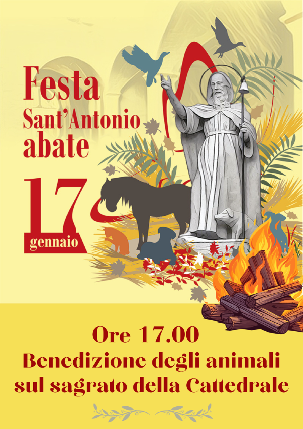 Benedizione degli animali sul sagrato della Cattedrale